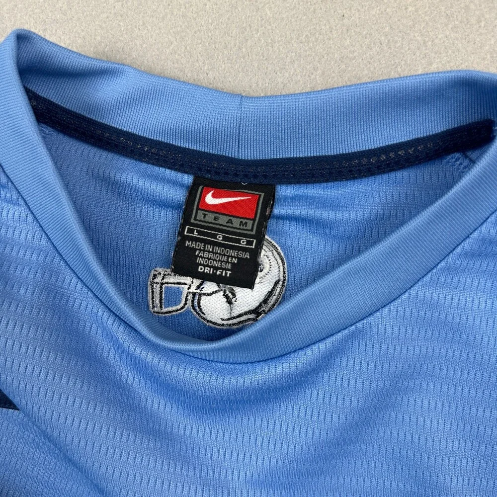 Vintage North Carolina Tar Heels Shirt Men Large Blue Nike Football 90s L